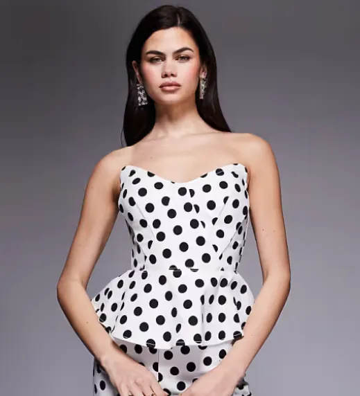 Corset Peplum Top